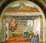Domenico Ghirlandaio Announcement of Death to Saint Fina Norge oil painting reproduction
